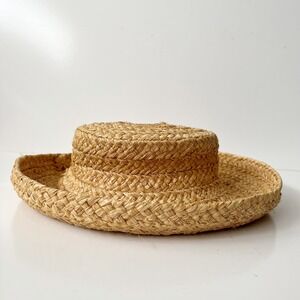 Helen Kaminski Straw Sun‎ Hat Raffia Jute Beachy Wide Brim Summer